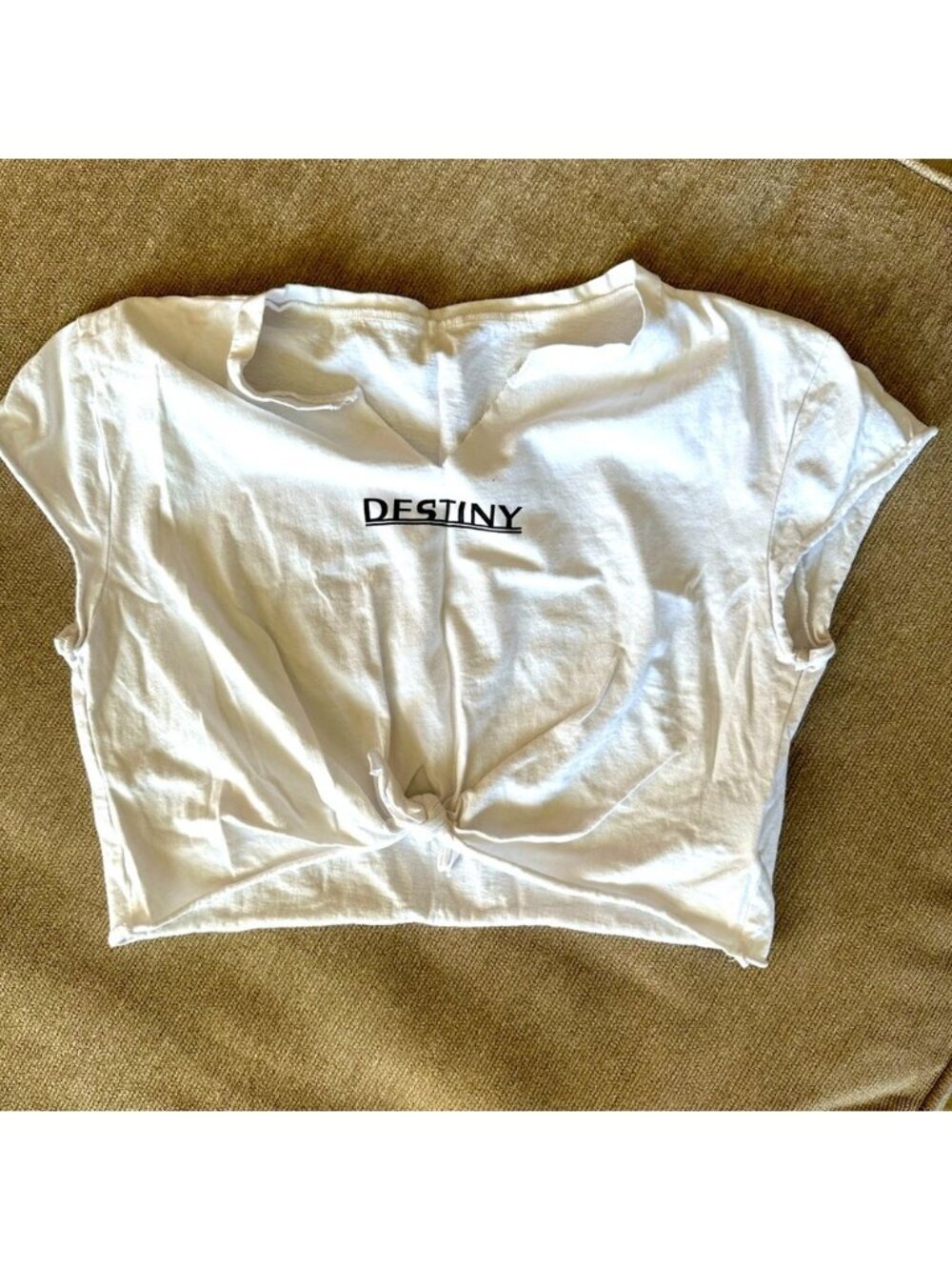 White Women's Crop Top
